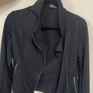Suzy Shier Black Moto Style Blazer